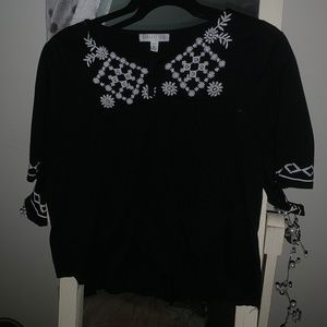 Black Flowy Aeropostale Shirt